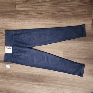 Womens Navy Blue High Rise Leggings